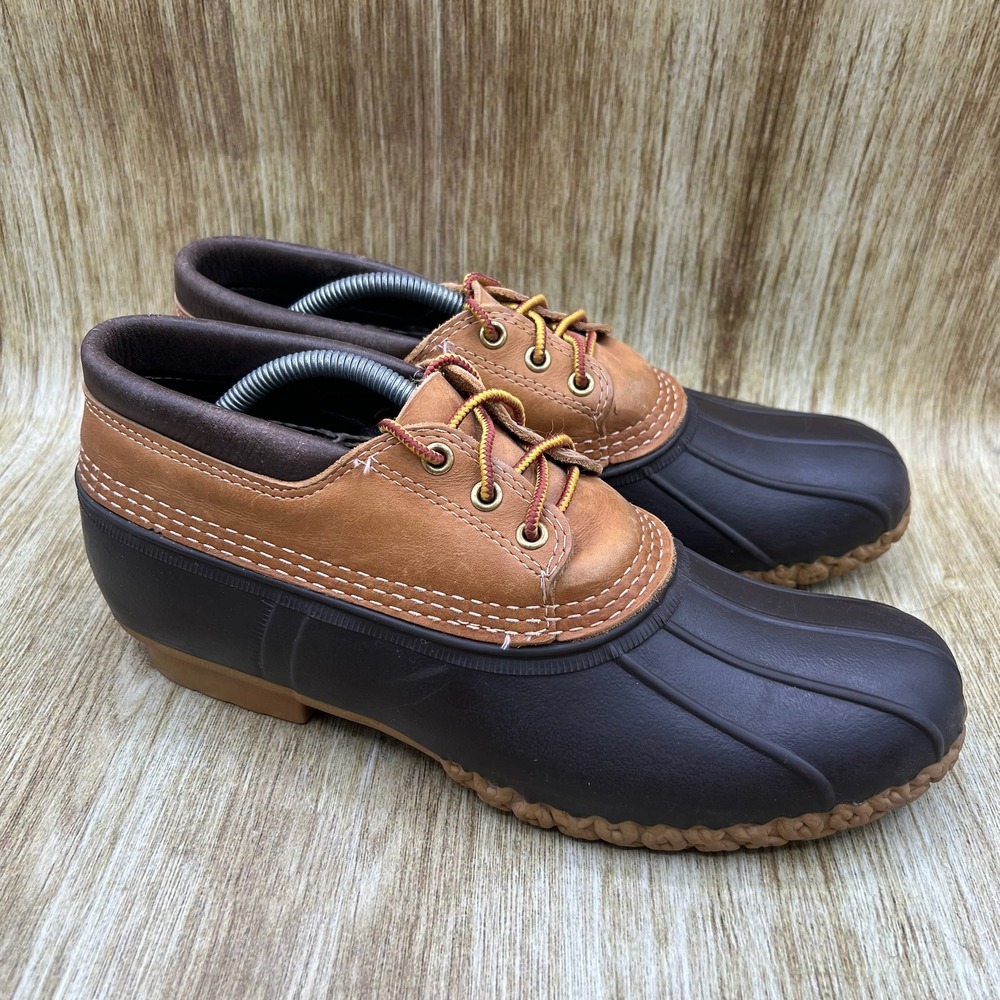 L.L. Bean Bean Boots Gumshoe Men's Size 11 Brown Tan Low Duck Boots 12653